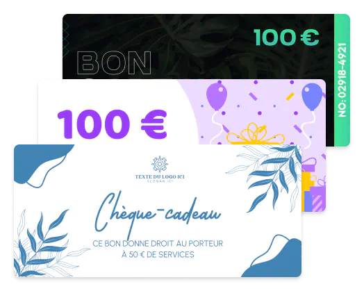 Chèques-cadeaux personnalisés