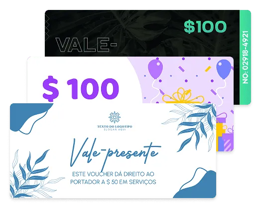 Vales-presente personalizados