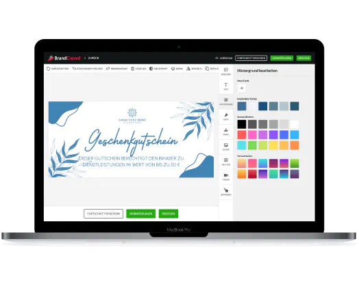 Geschenkgutschein-Editor