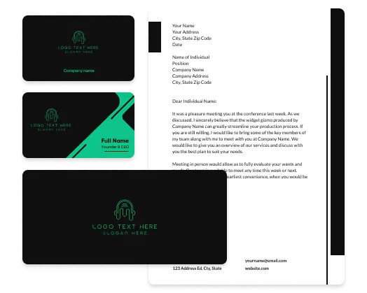 logo and business card tools
