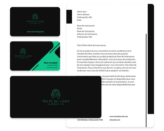 outils de création de logos et de cartes professionnelles