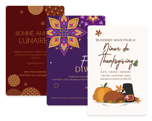 Exemples d'invitations