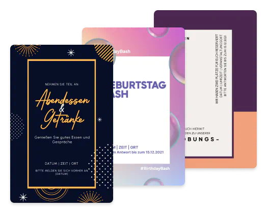 Personalisierte Einladungen