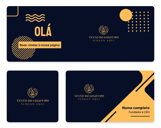 ferramentas de logotipo e cartão de visita