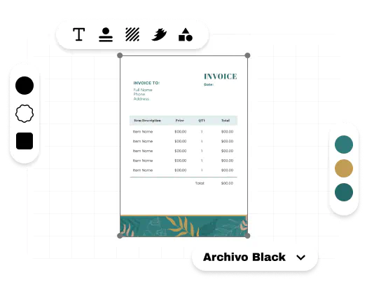Customise your Invoice
