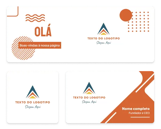 ferramentas de logotipo e cartão de visita