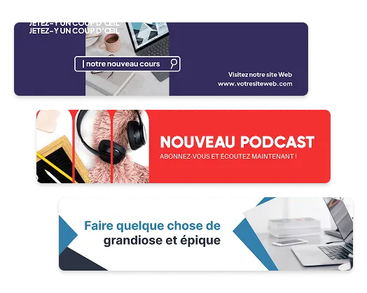 Exemples de bannières LinkedIn