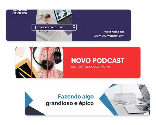 Exemplos de banner para LinkedIn