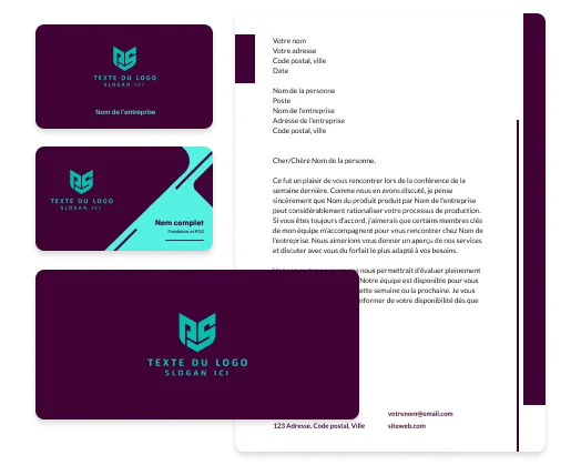 outils de création de logos et de cartes professionnelles