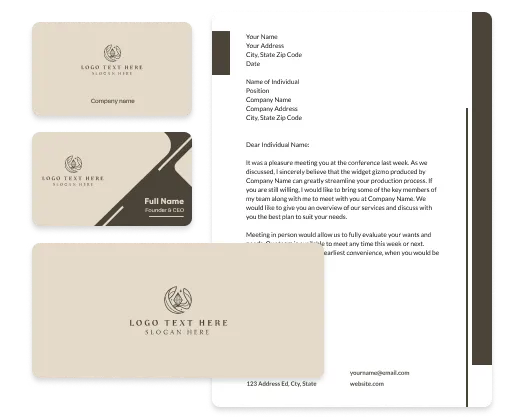 logo and business card tools