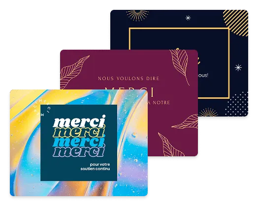 Carte de remerciement