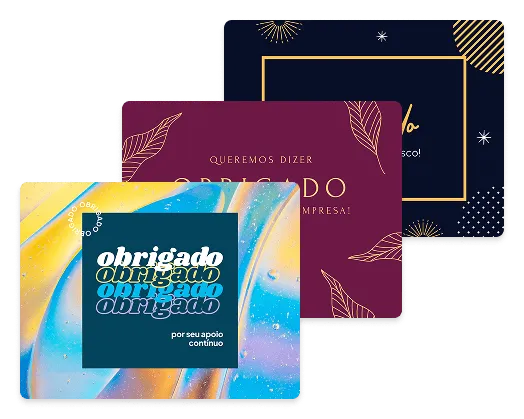 Cartão de agradecimento