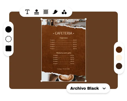 Personalize seu menu