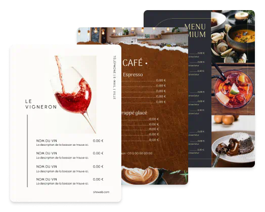 Menus personnalisés