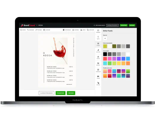 Editor de menus