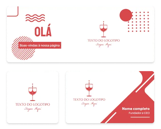 ferramentas de logotipo e cartão de visita