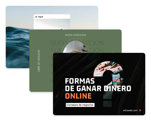 Ejemplos de portadas de Pinterest