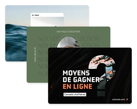 Exemples de couvertures Pinterest