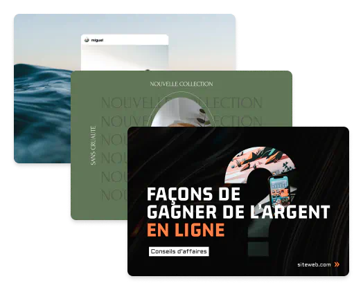 Exemples de couvertures Pinterest