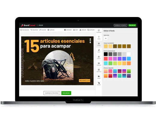 Editor de portadas de Pinterest
