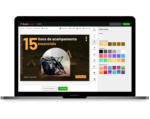 Editor de capas do Pinterest