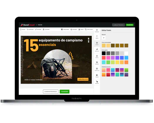 Editor de capas do Pinterest