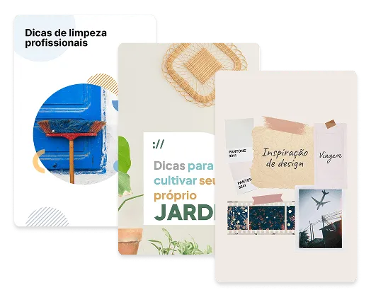 Exemplos de pin para Pinterest