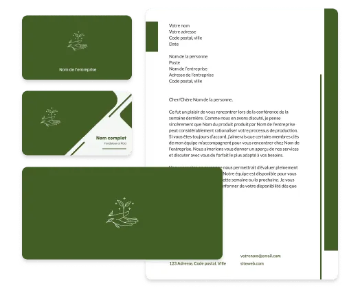 outils de création de logos et de cartes professionnelles
