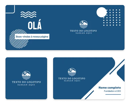 ferramentas de logotipo e cartão de visita