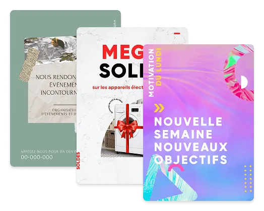 Exemples d'affiches