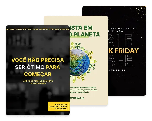 Cartazes personalizados