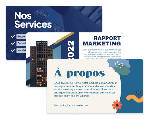 Exemples de présentations