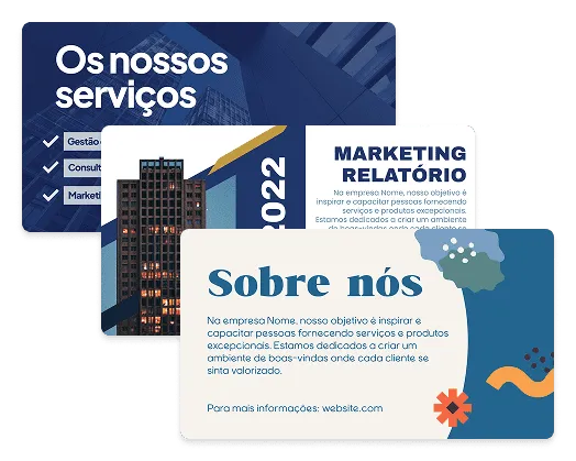 Exemplos de apresentação