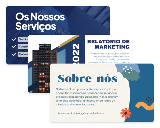 Exemplos de apresentações