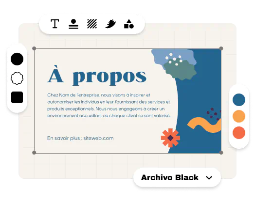 Personnalisez votre présentation