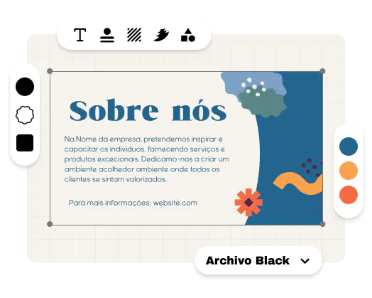 Personalize a sua apresentação