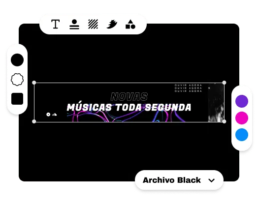 Personalize seu banner para SoundCloud