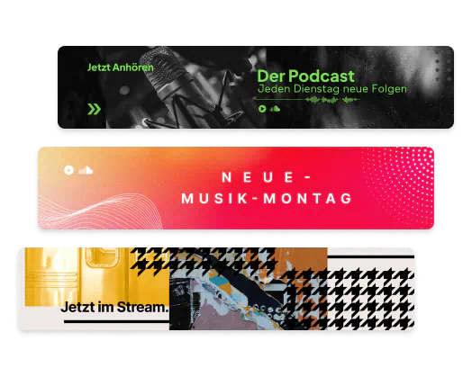 Personalisierte SoundCloud-Banner