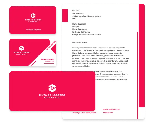 ferramentas de logotipo e cartão de visita