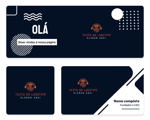 ferramentas de logotipo e cartão de visita