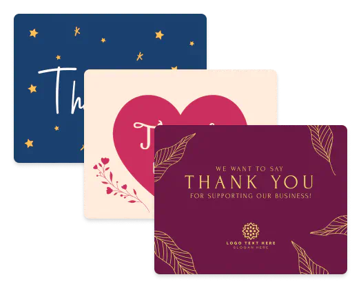 Thank You Card examples
