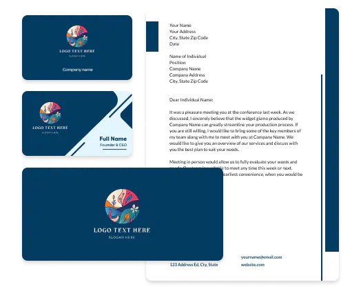 logo and business card tools