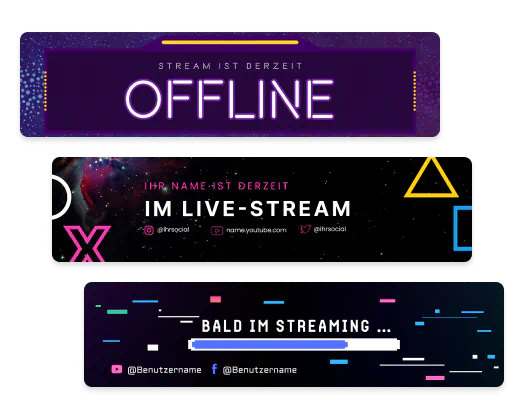 Beispiele für Twitch-Banner