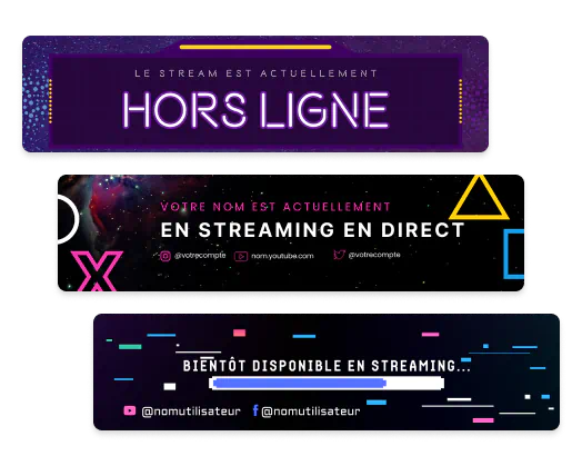 Exemples de bannières Twitch