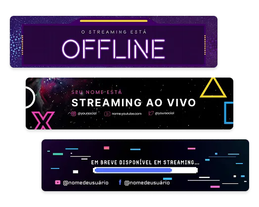 Exemplos de Banners do Twitch