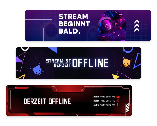 Personalisierte Twitch-Banner