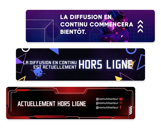 Bannières Twitch personnalisées