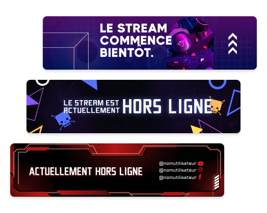Bannières Twitch personnalisées