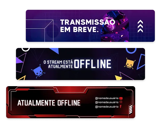 Banners do Twitch personalizados