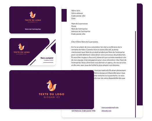 outils de création de logos et de cartes professionnelles